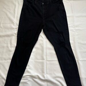 Old Navy Black Distressed Jeans